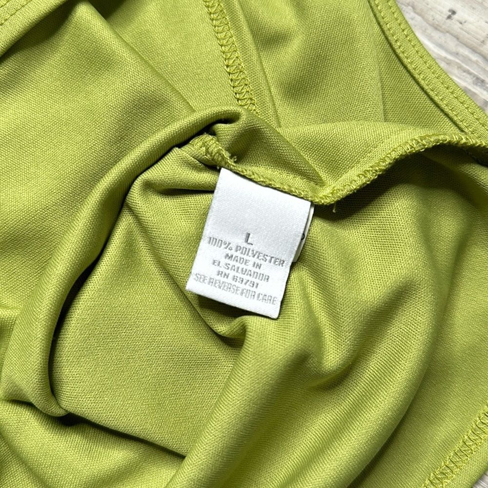 Dressbarn 2 Piece Green Top Set Blouse + Cami | Large | Leaf Print | WA-1578 - Picture 14 of 16